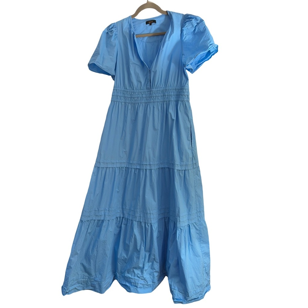 Quince Organic Cotton Tiered Maxi Dress Large - Picture 3 of 7